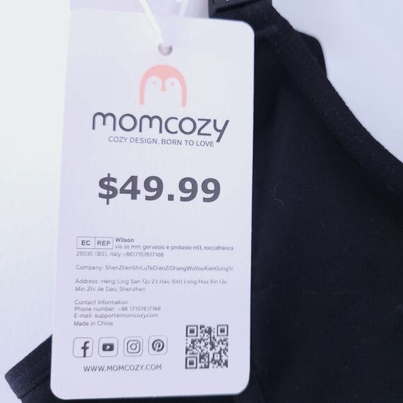 NEW Momcozy Hands Free Nursing Pumping Bra Medium Black Maternity Baby - Picture 4 of 4
